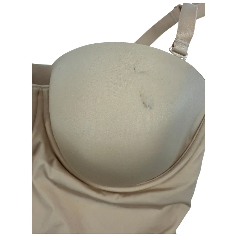 Wacoal Red Carpet Strapless‎ Shapewear Bodysuit Firm Control 40DD Nude Tags